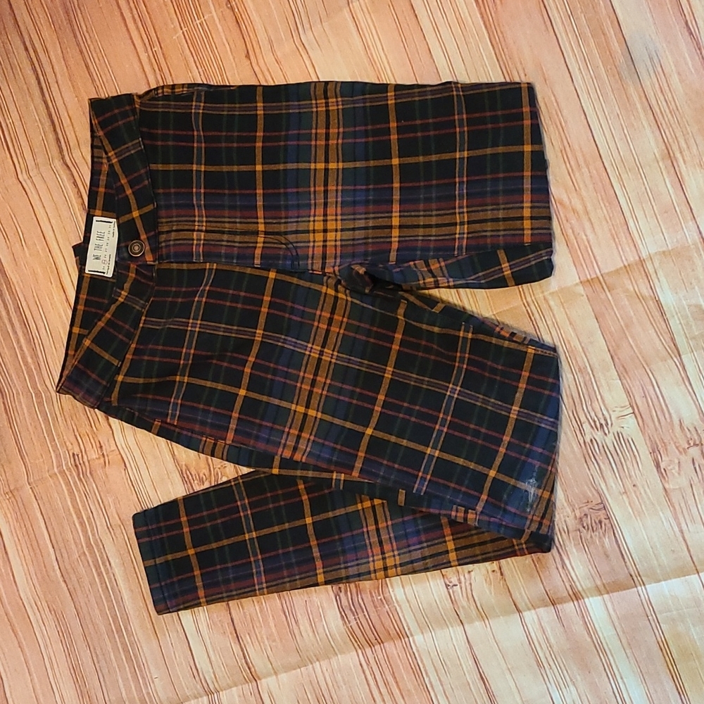 Free people plaid pants